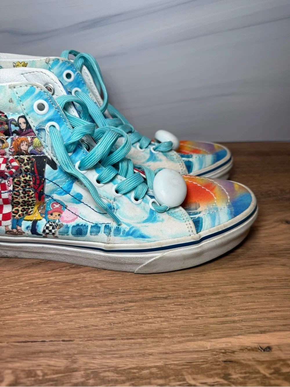 Vans x One Piece Sk8-Hi Punk Hazard Sneakers Men's 7 Women's 8.5